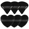 Spunspon 6 Pieces Powder Puff Face Soft Heart Shape and Triangle Makeup Puff for Loose Powder